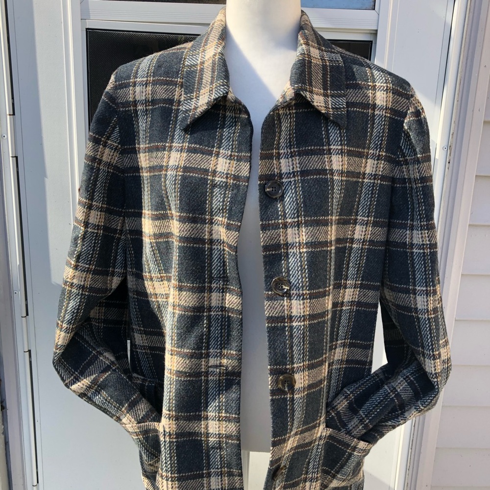 REXX Blue/Tan/ Brown Jacket Size L/XL